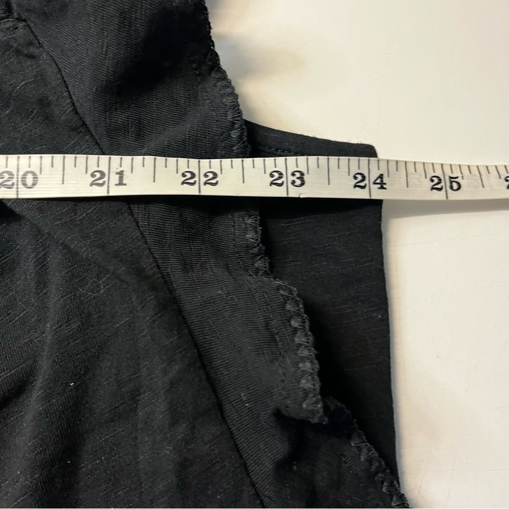 Caslon Embroidered Flutter Sleeve Black & White Flowy Top, size 2X - Picture 9 of 10